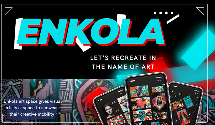Enkola brand — Ugandan art marketplace visual direction